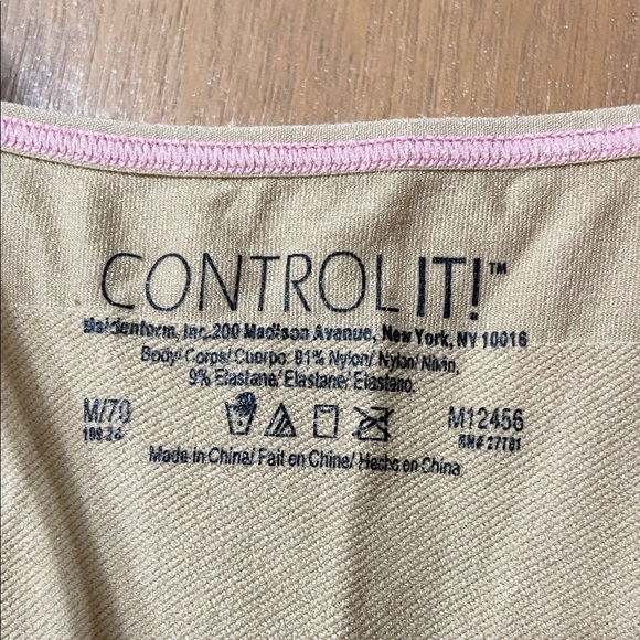 Maidenform Cream Camisole with Pink Trim - Picture 2 of 5